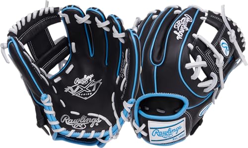 Rawlings | NXT Series Baseball Glove | 11.5' | RHT | Contour Youth Fit - Pro I Web | Black/Columbia...