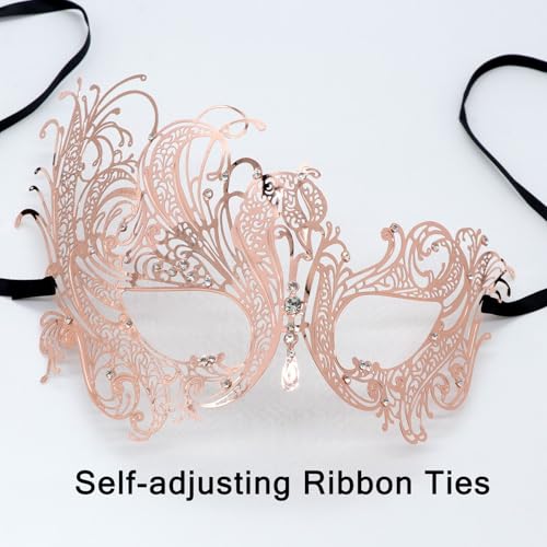 Image of Coddsmz Couples Venetian Masquerade Mask Set Luxury Style Princess Party Mask for Couples Women and Men Mardi Gras Masks