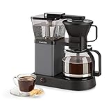 Klarstein GrandeGusto Kaffeemaschine mit Kaffeekanne - Filter-Kaffeemaschine, Kaffeeautomat, 1690 Watt, 1,3 Liter Wassertank, bis 10 Tassen, 96°C Brühtemperatur, Warmhaltefunktion, schwarz