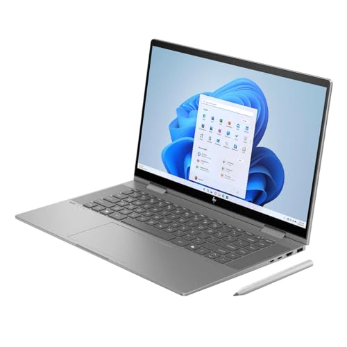Image of HP Envy x360 2-in-1 Laptop 15.6 inch FHD IPS Touchscreen Intel Evo 12-Core Ultra 7 155U 32GB LPDDR5 2TB SSD Intel Iris Xe Graphics Thunderbolt 4 Wi-Fi 6E Backlit Keyboard 5MP IR Camera Win11 Home