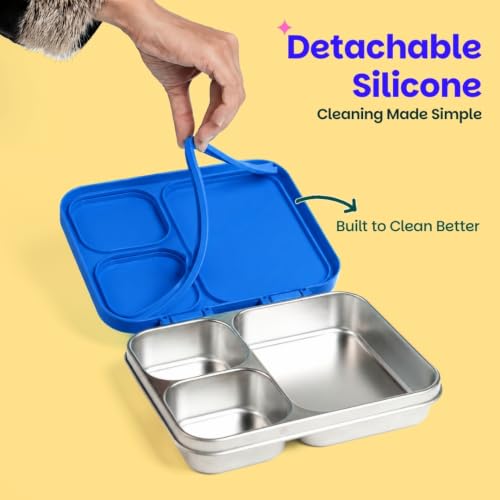 Image of Basil Bento Ace 3C Steel Lunch Box - Super Swoosh