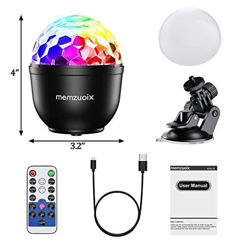 Memzuoix Disco Ball Light For Party Small Dj Strobe Light With 16 Colors,Remote Control Party Lights Usb Disco Stage Light For Home Dance Birthday Easter Karaoke Wedding Christmas Decoration Lamp #TOP7