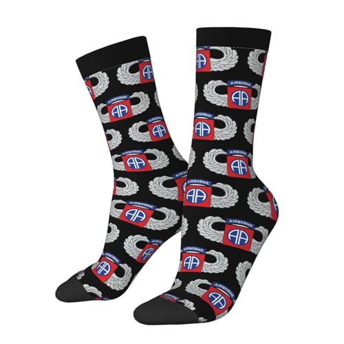 82nd Airborne Division Socks For Men Women Casual Crew Socks Athletic Running Socks Wicking Socks