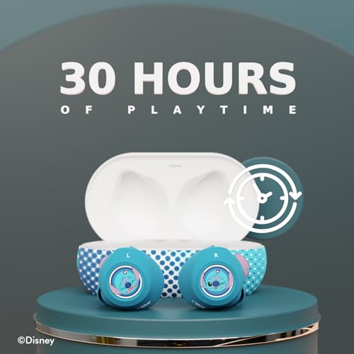 Image of Disney Lilo and Stitch Bluetooth Earbuds w /Charging Case- Wireless Headphones w /Built-in Mic+ Up to 30 Hrs Playtime- Lilo and Stitch Gifts for Girls,Boys,Women,Men,All Fans of Lilo and Stitch Stuff