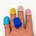 25 Pack Silicone Finger Protection Covers for Sewing Page Turning Counting Money Guitar Painting Carving 5 Colors