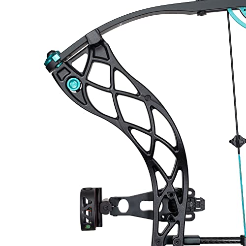 Diamond Archery Carbon Knockout Compound Bow - 3.2 LBS, 30" ATA, 22.5" - 27" Draw Length, 302 FPS, Right Hand 60 LBS, Micro Carbon - Thumbnail 3
