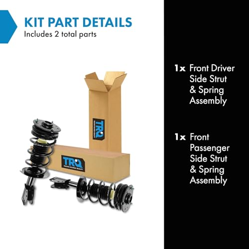 Image of TRQ Front Strut and Spring Assembly Set 2 Piece | For 2000-2005 Chevrolet Cavalier 00-05 Pontiac Sunfire