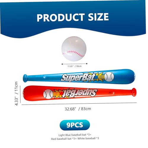 Bat de baseball gonflable avec valve étanche pour activité extérieure réutilisable - 3