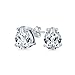 Produktbild 1Ct Cubic Zirconia Brilliant Cut Träne Cz Solitaire Ohrstecker Für Frauen .925 Sterling Silber