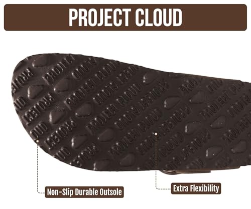 Image of Project Cloud Womens Sandals 100% Genuine Leather Thong Sandals for Women - Memory Foam Insole Women Sandals - Non-Slip Flip Flops for Women - Lightweight Sandals Women Footwear 2026