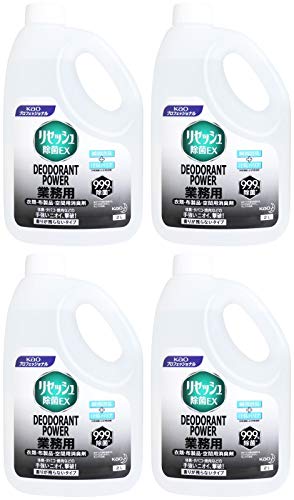 【まとめ買い】【業務用 布・空間用消臭スプレー】 リセッシュ 除菌EX Plus デオドラントパワー 香り残らないタイプ 2L(花王プロフェッショナルシリーズ)【×4個】