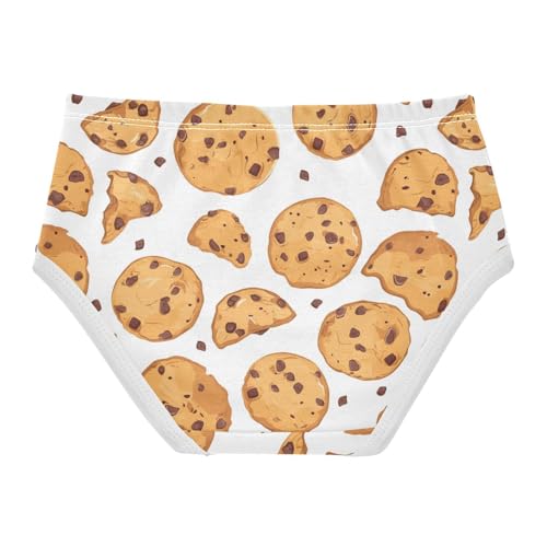 Wusikd Broken Chocolate Girls' Underwear Cotton Chip Cookies Girls Briefs Soft Toddler Underwear 2T2