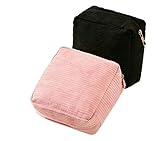 【Tela de Alta Calidad】: Esta neceser organizador maquillaje está fabricada en pana de alta calidad, suave, lisa y agradable al tacto, a la vez que resistente a las manchas y al desgaste. el forro interior de poliéster cuida la higiene y limpieza de tus objetos personales.