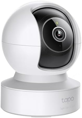 Tapo C232 360° KI-WLAN-Überwachungskamera, Ethernet/WLAN, 3K 5MP, Bewegungsverfolgung, Nachtsicht, Zwei-Wege-Audio, kompatibel mit Alexa und Google Assistant, MicroSD-Karte Bis zu