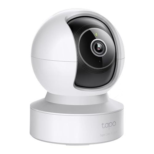Tapo C232 360° KI-WLAN-Überwachungskamera, Ethernet/WLAN, 3K 5MP, Bewegungsverfolgung, Nachtsicht, Zwei-Wege-Audio, kompatibel mit Alexa und Google Assistant, MicroSD-Karte Bis zu 512 GB