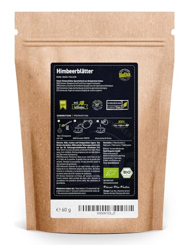 Tè al lampone Bio foglie di lamponi 60g | foglie