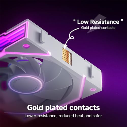 AsiaHorse Nyota Ultra 120mm PC Case Fan - Space-Inspired Design (Infinity Mirror + RGB Ring), 9 Blades 58.5 CFM, Modular Build, Ultra-Quiet Silicone Pads, PWM Control-Quiet Hydro Bearing 2