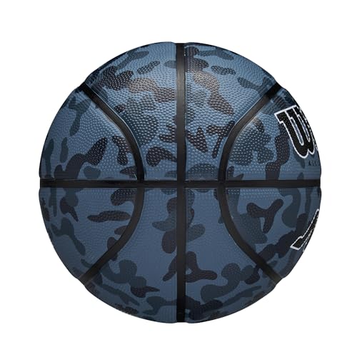 Wilson MVP CAMO Basketball Blue. 6