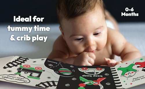 Image of Look, Look, Baby! Playtime: Black and White High Contrast Tummy Time Book for Newborns