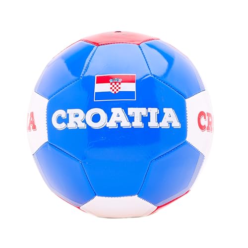 Toyland® Kroatien Länder-Fußball (8lbs/Größe 5) – Euro und Weltmeisterschaft – Outdoor-Spielzeug – 14 Stile verfügbar – (Kroatien)
