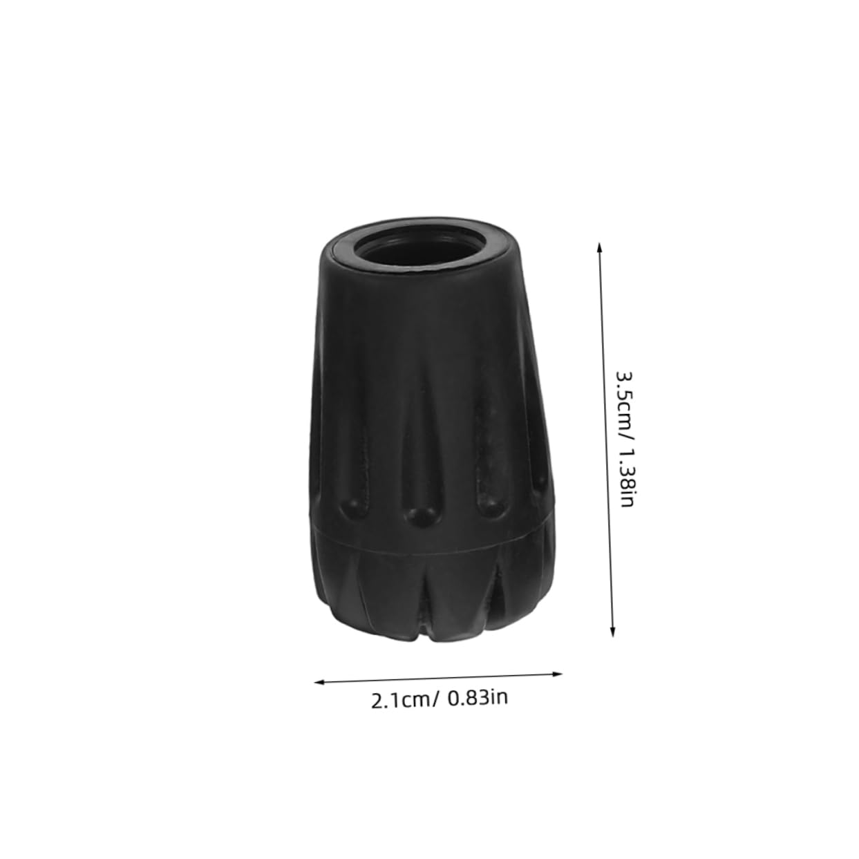 FRCOLOR Thickened Cane Tips for Crutches Trekking Pole Foot Material Shock Absorption