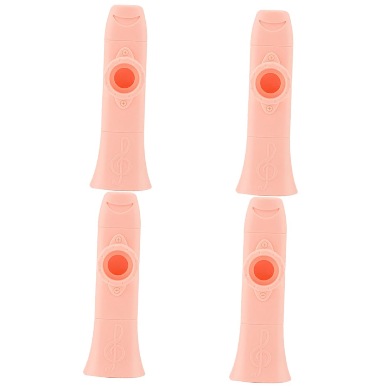 ibasenice 4pièces Kazoo Pour Instrument Musical Portable Plastique Facile à Jouer Pour Fêtes Anniversaire Compacte Et Léger