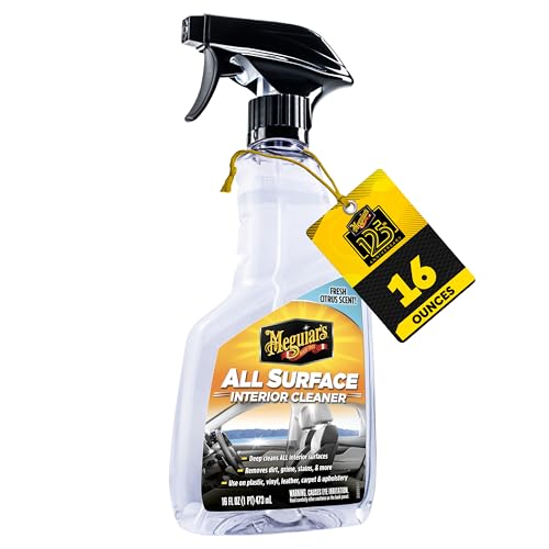 Meguiar's All Surface Interior Cleaner, Car Interior Cleaner Spray That Quickly Cleans Surfaces And Leaves A Pleasant Scent; Use For Cars, Trucks, And Suvs - 16 Oz