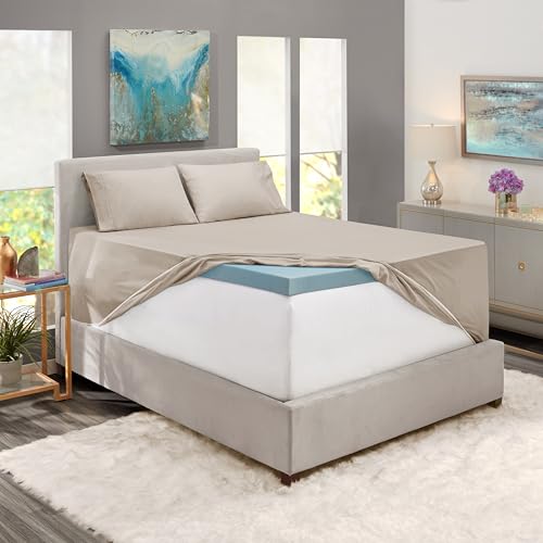 Image of Nestl Full Size Sheet Set, 4 Piece Extra Deep Pocket (18-24 inches), Microfiber, Hotel Luxury, Soft, Breathable, Wrinkle-Free, Easy to Care, Linen
