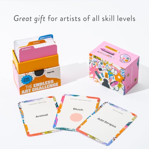 The Endless Art Challenge Card Deck: 90 Creativity Prompt Cards (Overall 25,000 Combinations!) for Never-Ending Art Inspiration (Gift for Creatives) - Image 4