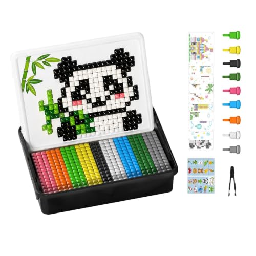 Tablero Clavijas Ingenio 710 piezas, set de puzzles 3D para niños y niñas en camping