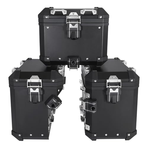 Alforjas laterales y caja trasera para motocicleta TCT-MOTORPARTS, aluminio, impermeables, compatibles con BMW F850GS, F900GS y R1200GS miniatura 3