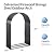 Leomru Heavy Duty Firewood Storage Shed, Galvanized Steel Firewood Rack Holder Wood Shed, Indoor Outdoor Log Rack Fireplace Fire Pits Wood Pile Storage Holder Lumber Rack (Arch)