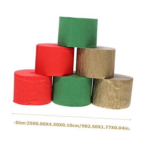 NOLITOY 24 Peças De Papel Crepom Papel De Casamento Serpentina De Papel De Tecido Serpentina De Crep