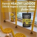 Think Ladoo 40+ Wellness Mini Bites | Healthy Ladoo with Nuts, Seeds & Dates | No Added Sugar | Daily Nutrition & Energy Snack for Adults | 20 mini bites | 200g gallery image