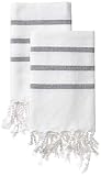 Turkish Hand Towels for Bathroom and Kitchen Hand Woven Turkish Cotton, Quick Dry Highly Absorbent t