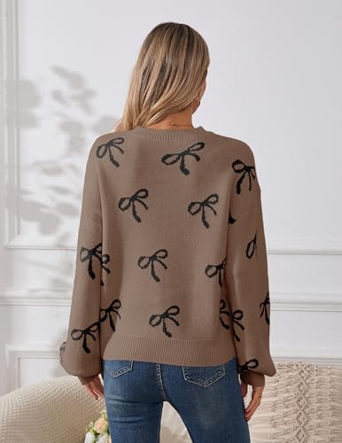 Image of Libsorge Womens Valentine Heart Sweater 2026 Valentines Day Trendy Cute Oversized Long Sleeve Pullover Sweaters