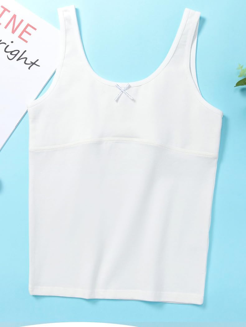 Teen Girls Camisole, Original Cotton Lining Undershirts Training Bras - Image 3
