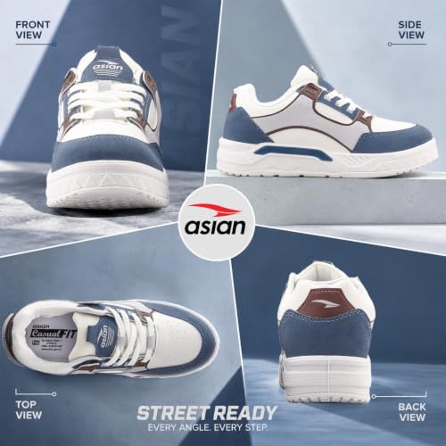 Image of ASIAN Nexus-02 Men's Casual Sneakers | Trendy Lace-Up Design | Lightweight Comfort, Premium Finish & Anti-Slip Sole for Daily Use