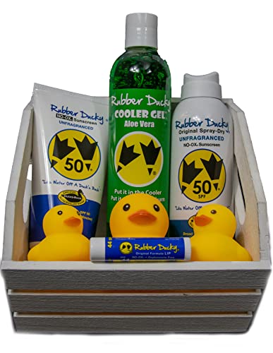 Rubber Ducky Spf 50 Traditional Face And Body Sunscreen Cream, Broad Spectrum, Water Resistant, Oil Free, Paraben Free, Oxybenzone-Free, Reef Safe, Vitamin E Added - 2 Pack Of 5 Oz Tubes #TOP6