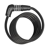 ABUS(アブス) 自転車用 ケーブルロック マット ブラック 180cm NUMERO 5510C/180 W/SCMU【国内正規品】