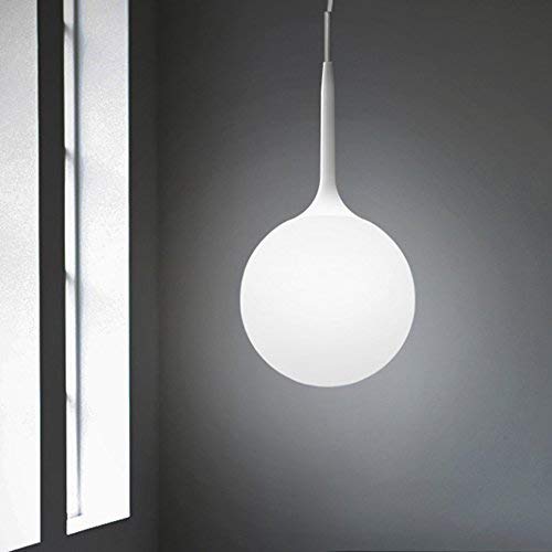 Nclon - Lámpara de techo moderna, simple, creativa, de cristal, con forma de bola, para salón, dormitorio, E27, portalámparas no incluido Diametro 30 Cm Cover