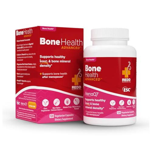 Redd Remedies, Bone Health Advanced, Vitamin D3 and Calcium for Strong Bone Support, 120 Vegetarian Capsules Redd Remedies, Bone Health Advanced, Vitamin D3 and Calcium for Strong Bone Support, 120 Vegetarian Capsules