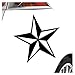 Kiwistar Nautischer Stern 10 x 10 cm In 15 Farben - Neon + Chrom! JDM Sticker Aufkleber