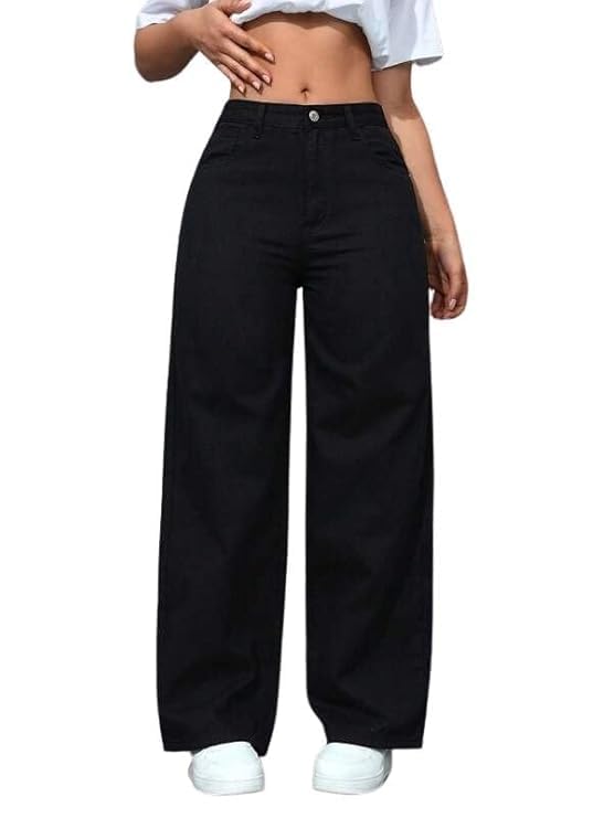 Denim Baggy Jeans for Women | High Waist Wide Leg Loose Fit Plus Size Denim Jeans for Women | Stylish Casual Stretchable Ladies Jeans Pants Travel College-image-16