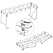 Edelstahl Hähnchenschenkel Rack 14 Slots Hähnchenbein Und Flügel Rack Halter Chicken Wing Rack Chicken Drumstick Halter Für Ofen & Grill Smoker
