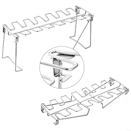 Edelstahl Hähnchenschenkel Rack 14 Slots Hähnchenbein Und Flügel Rack Halter Chicken Wing Rack Chicken Drumstick Halter Für Ofen & Grill Smoker