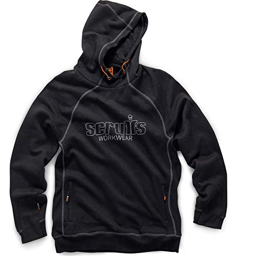 Scruffs Męska bluza z kapturem Trade Workwear, czarna, XL UK