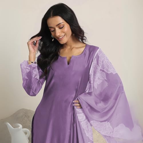 Image of SHIENZY Cotton Blend Kurta Set for Women