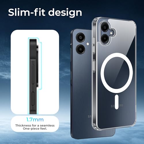 Image of A rtistque Clear Back Cover Case for Samsung Galaxy A06 5G | Compatible with Mag-Safe | Premium Cover | Shockproof TPU Bumper | Slim Protective Design | Samsung Galaxy A06 5G Back Cover - Transparent
