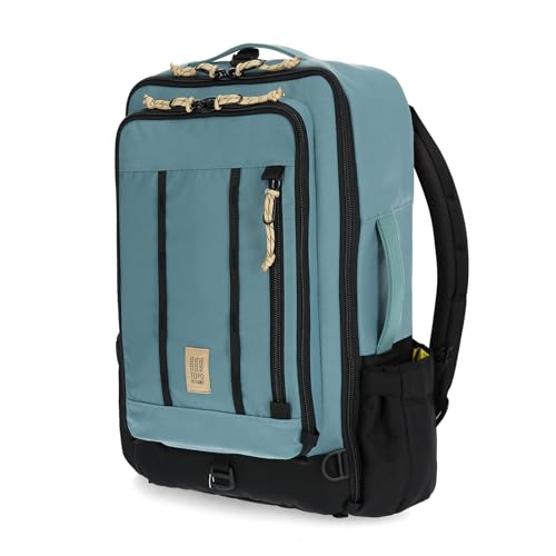 Topo Designs Global Travel Bag 30-40 Liter - Carry-on Compliant Versatile Pack, 3 Carry Options, External Laptop Sleeve (Eco-Friendly, 30L, Pine)